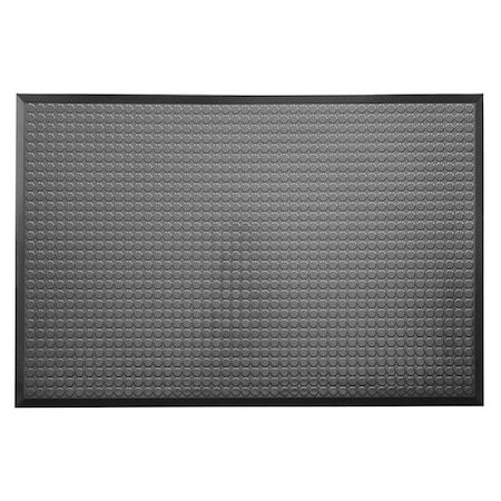 Ergomat Infinity Smooth Black 2ft x 3ft Anti-Fatigue Floor Mat INS0203-BK